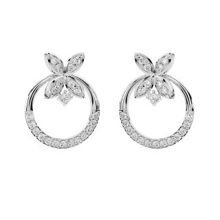 Amelia Round Diamond Stud Earrings